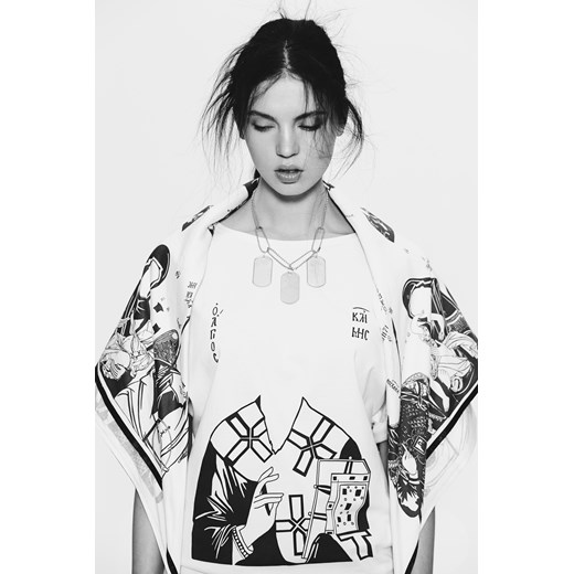 T-shirt HEADLESS SAINTS Tee // T cut showroom-pl bialy codzienny