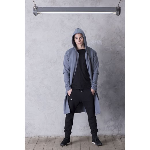 bluza ANALOG PLUS showroom-pl szary Bluzy męskie rozpinane