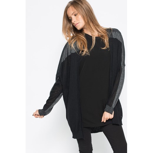 Sweter - Diesel - Sweter answear-com czarny dzianina