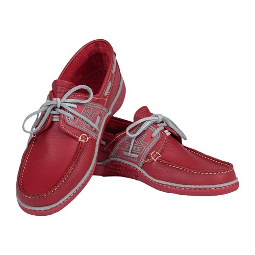 Buty męskie TBS GLOBEK SYNAGOT + GRIS sportofino-pl czerwony skóra