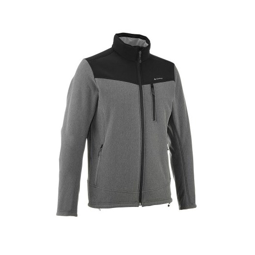 Softshell Forclaz 300 X-warm męski decathlon szary Kurtki męskie softshell
