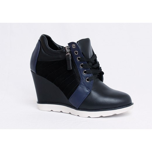 Trampki sneakersy Vices /G4-2 Q137 Sx532/ Czarne pantofelek24 czarny casual
