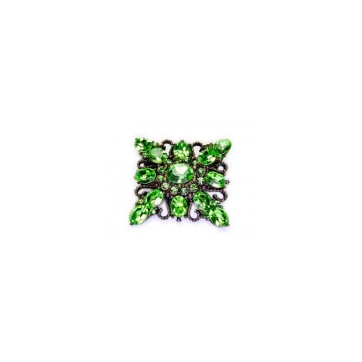 Broszka zielona kiara-sztuczna-bizuteria-jablonex zielony 