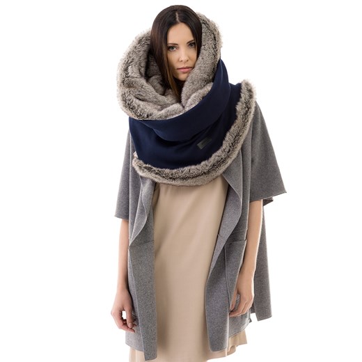 Miękka maxi etola/komin me-bags brazowy casual