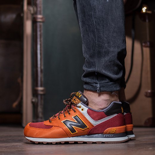 Buty męskie sneakersy New Balance ML574EXD sneakerstudio-pl czarny nylon