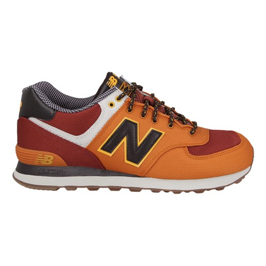Buty męskie sneakersy New Balance ML574EXD sneakerstudio-pl brazowy syntetyk