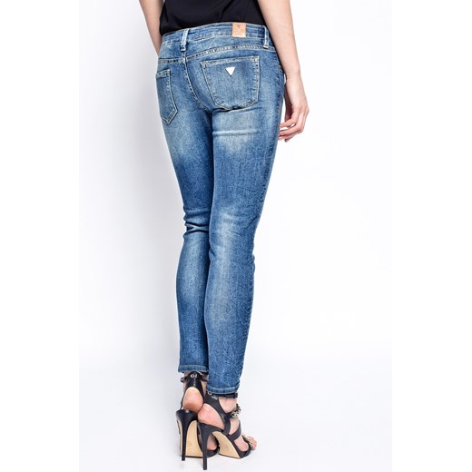 Jeansy - Guess Jeans - Jeansy Skinny Ultra Low answear-com niebieski Jeansy damskie skinny