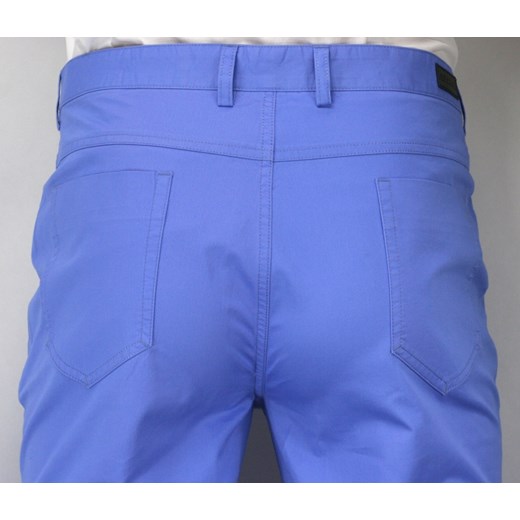 Modne spodnie typu chinos SPEZREAL422blue Ezreal niebieski 42/36 okazja JegoSzafa.pl 