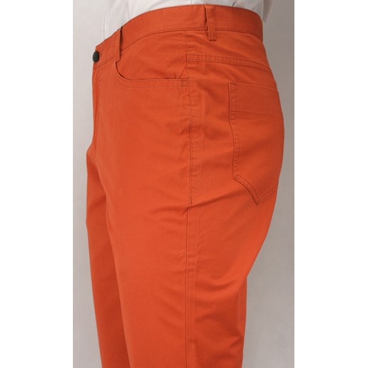 Modne spodnie typu chinos SPEZREAL422rust Ezreal pomaranczowy 38/34 okazja JegoSzafa.pl 
