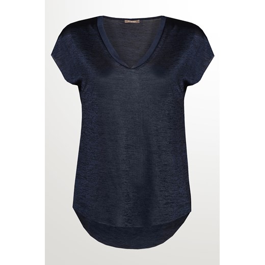 Asymetryczny, luźny t-shirt Orsay czarny S orsay.com