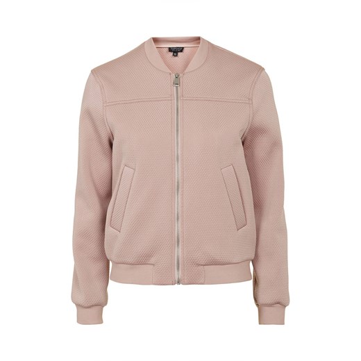 Punch-Textured Bomber Jacket