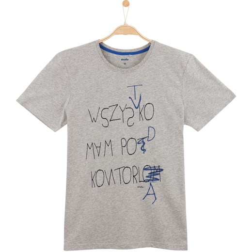 T-shirt męski szary Endo XL endo.pl