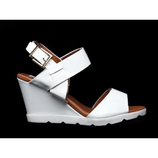 Sandały Białe Na Koturnie Vices Woman szary 39 Style4You