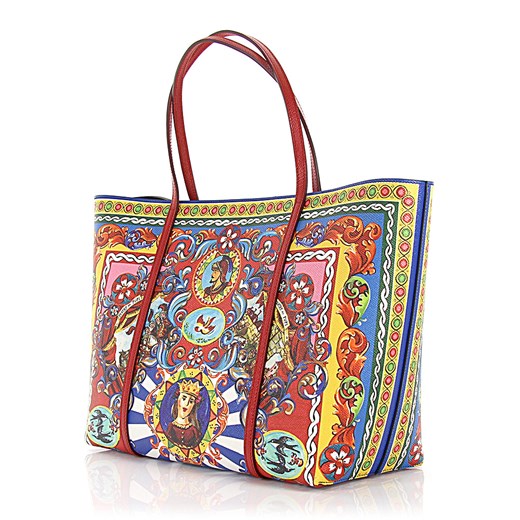 Dolce & Gabbana Kobiety Torba na zakupy Escape z nadrukiem Dauphine skóra tłoczenie wielokolorowa Dolce & Gabbana Budapester.com