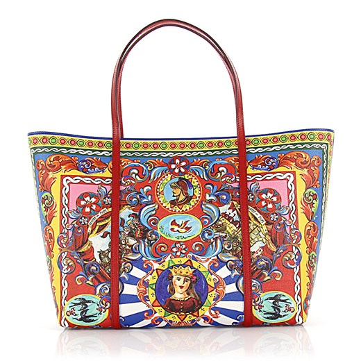 Dolce & Gabbana Kobiety Torba na zakupy Escape z nadrukiem Dauphine skóra tłoczenie wielokolorowa Dolce & Gabbana Budapester.com