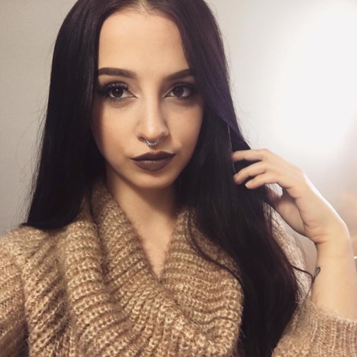 fake septum kolczyk do nosa srebrny