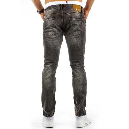 Spodnie jeansowe męskie czarne (ux0644)