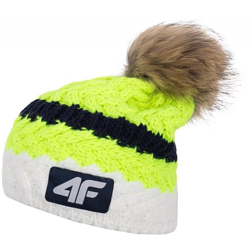 [C4Z15-CAD401AR] Czapka damska PZN CAD401AR - neonowa limonka zielony 4F  eSklep marki 4F
