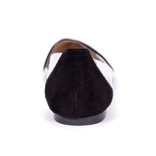 Baleriny damskie Carinii B2670-063 zamsz czarny czarny Carinii 38 Aligoo