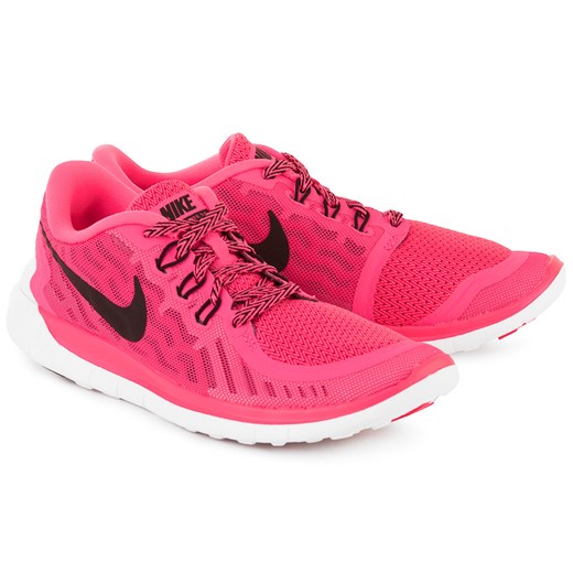 NIKE Free 5.0 - Różowe Tekstylne Sportowe Dziecięce - 725114 600 rozowy Nike 36 MIVO