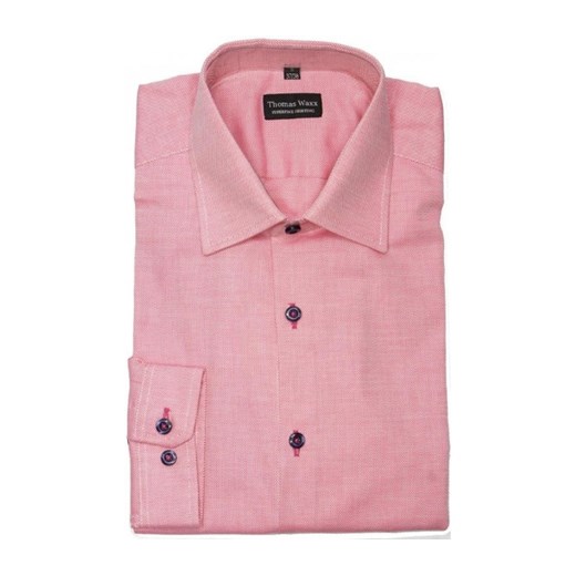 Koszula z tkaniny typu oxford w kolorze różowym