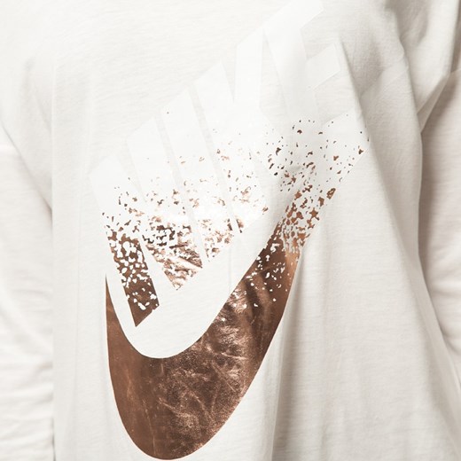 NIKE T-SHIRT SIGNAL LSMETALIC brazowy Nike S promocyjna cena Sizeer 