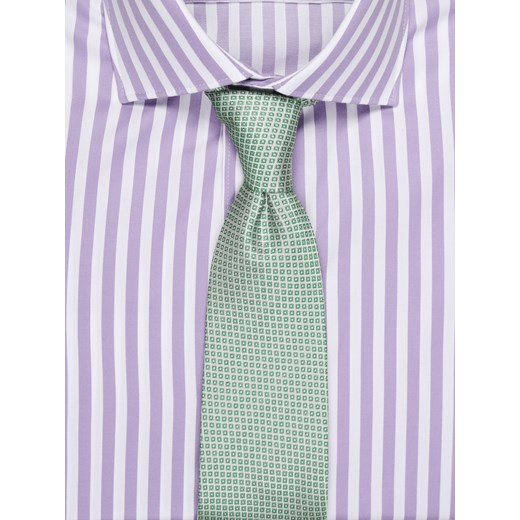 Violet Stripes Two-Ply Twill Slim Fit Shirt