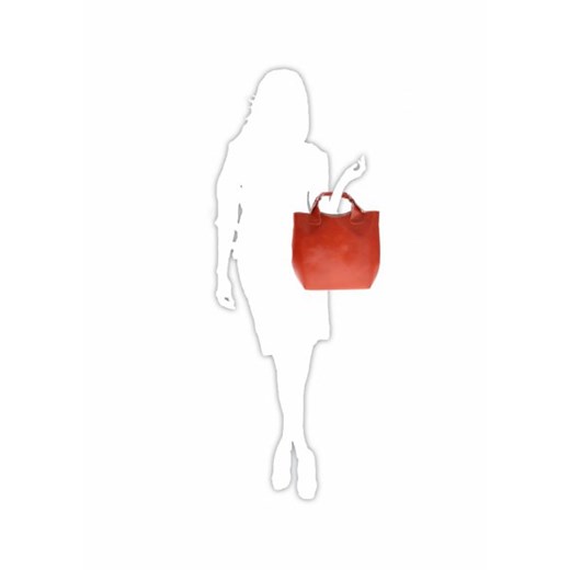 Torebka skórzana Shopperbag z kosmetyczką Ruda (kolory)