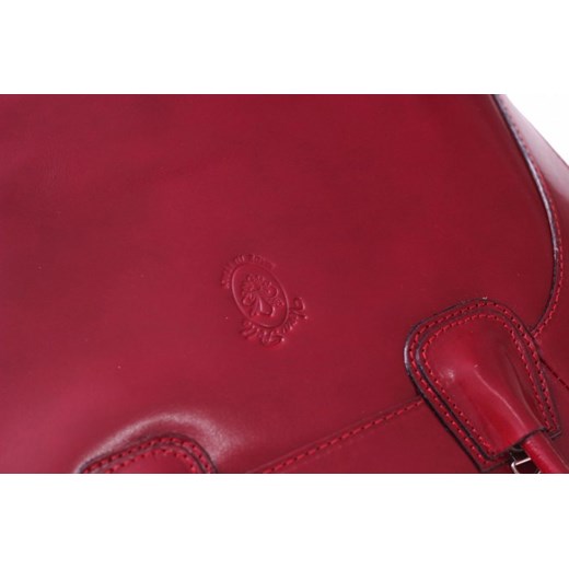 Włoski kuferek Skórzany genuine leather Czerwony (kolory)