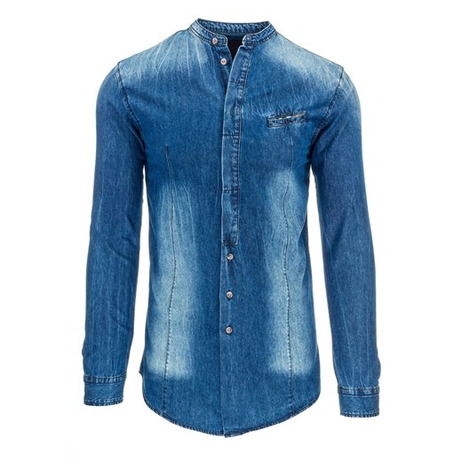 Koszula męska jeansowa (dx0976)  Jeans L DSTREET