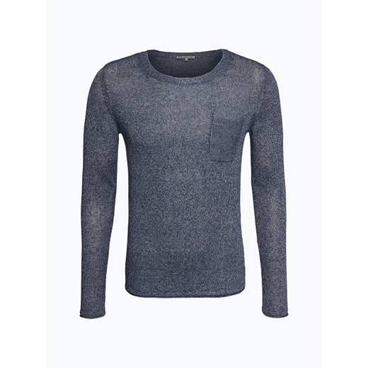 Drykorn - Męski sweter z lnu – Oscar, niebieski