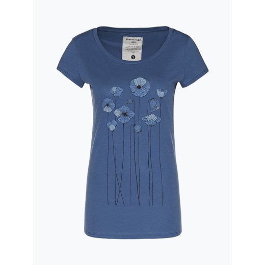 ARMEDANGELS - T-shirt damski – Uma Minimal Flowers, niebieski