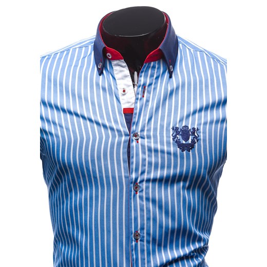 Koszula męska BOLF 5738 błękitna