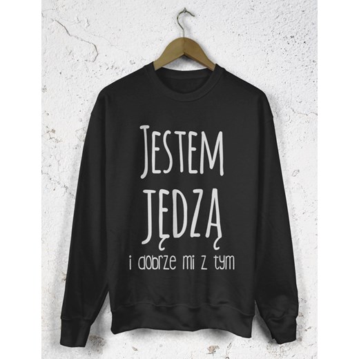 Bluza Oversize Jestem jędzą i dobrze mi z tym czarny XXL dirtyshop.pl