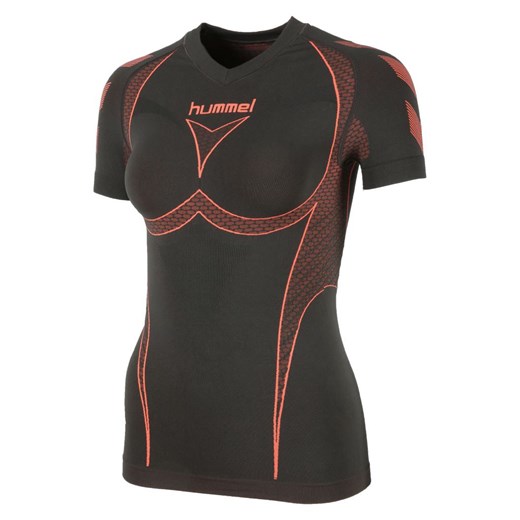 Koszulka termoaktywna damska hummel Hero Baselayer SS 03-995 ( 2055 BLACK/DARK GREY XS/S )