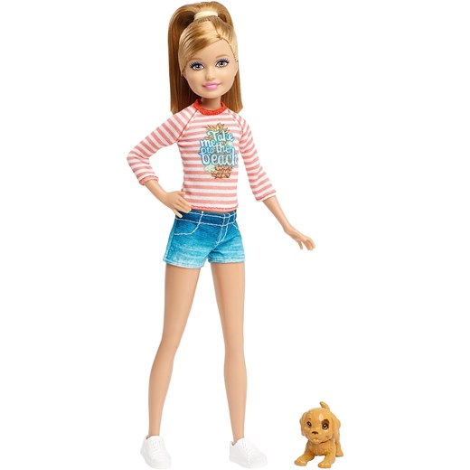 Barbie, lalka Stacie z minifigurką pieska  Mattel  smyk