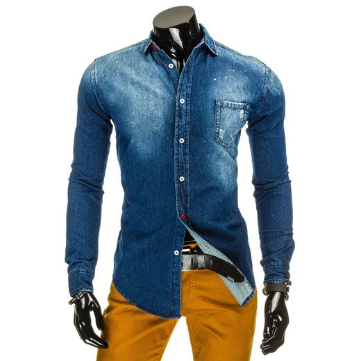Koszula męska jeansowa (dx0975)