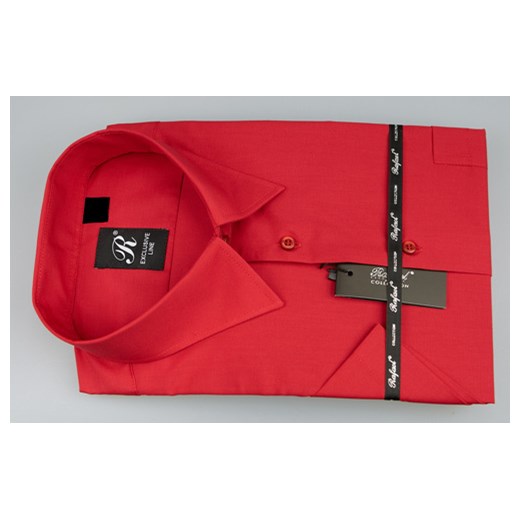 Rafael koszula czerwona 46 176/182 kr. klasyczna 80% KP Rafael czerwony  KRZYSZTOF