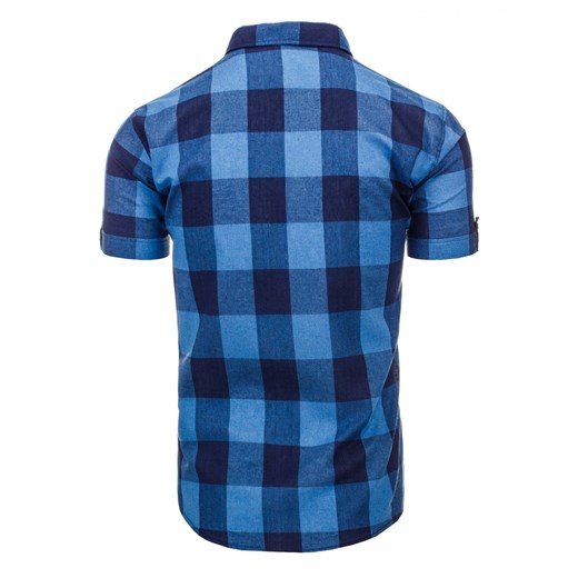 Koszula męska niebieska (kx0706) niebieski  XL DSTREET