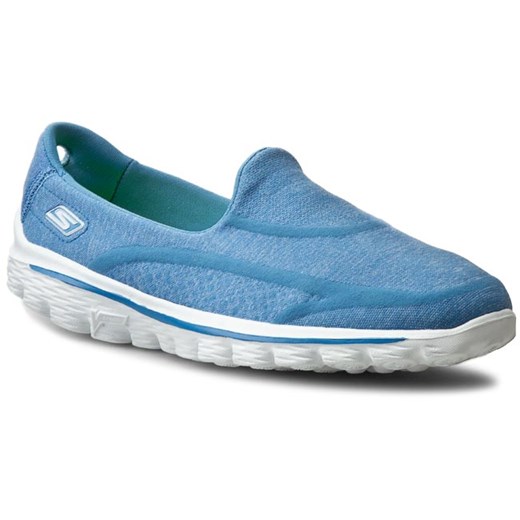 Półbuty SKECHERS - Go Walk 2-Super Sock 13955/BLU Blue Skechers niebieski 39 eobuwie.pl