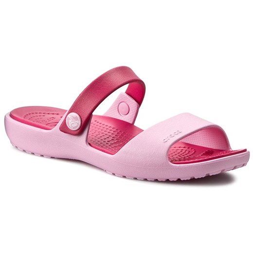 Klapki CROCS - Coretta Sandal W 200067 Carnation/Raspberry rozowy Crocs 39.5 eobuwie.pl