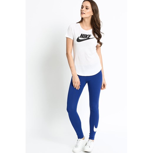 Nike Sportswear - Legginsy CLUB LEGGING LOGO 2 niebieski Nike Sportswear M ANSWEAR.com