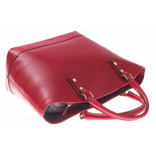 Bestseller Torebka skórzana typu Shopperbag Łódka Czerwona (kolory) Genuine Leather   PaniTorbalska