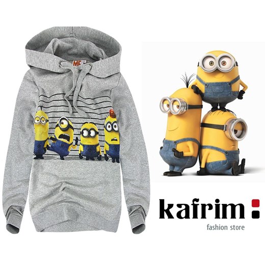 Duży rozmiar. Firmowa bluza - Minionki