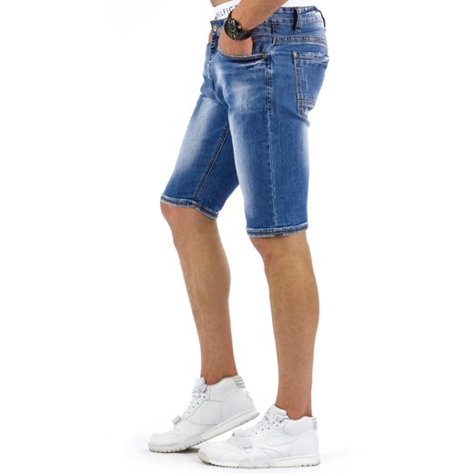 Spodenki jeansowe męskie (sx0233) niebieski Jeans s31 DSTREET