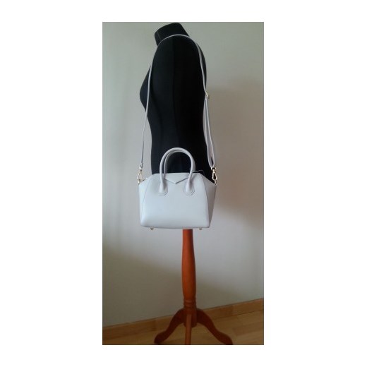 WYTWORNY KUFEREK a'la mini ANTIGONA GIVENCHY Jasnoszara Vera Pelle stylowagalanteria.com