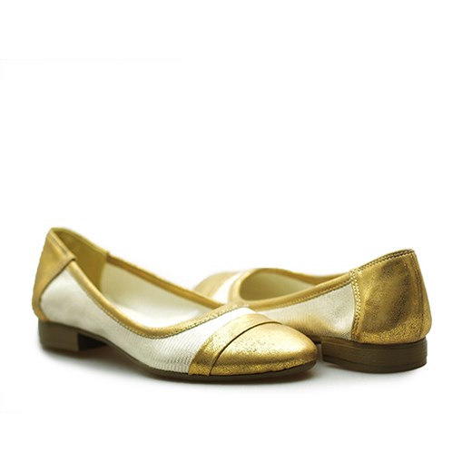 Baleriny Krzyś-but  138 Złote szary Krzyś-but  Arturo-obuwie
