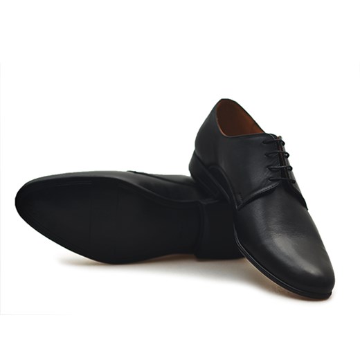 Pantofle Pan 952 Czarne licowe  Pan  Arturo-obuwie