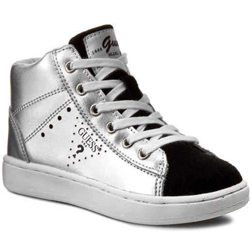 Sneakersy GUESS - Geremia FIGER2 LEA12 SILVER  Guess 34 eobuwie.pl