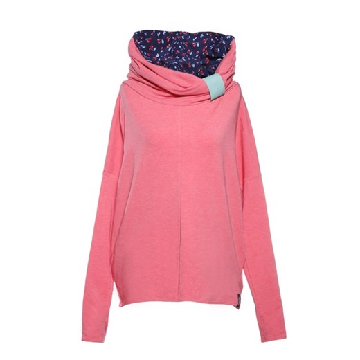 Bluza z kominem prostym rozowy Nubee OneSize showroom.pl